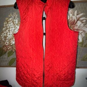 J. Jill Vibrant Red Quilted Vest
